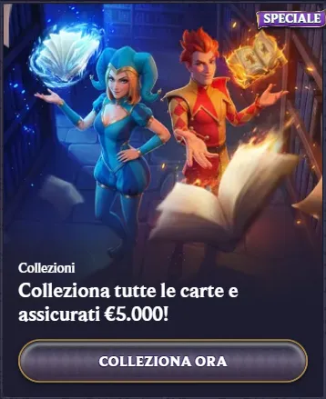 Collezioni colleziona tutte le carte e assicurati eur5 000