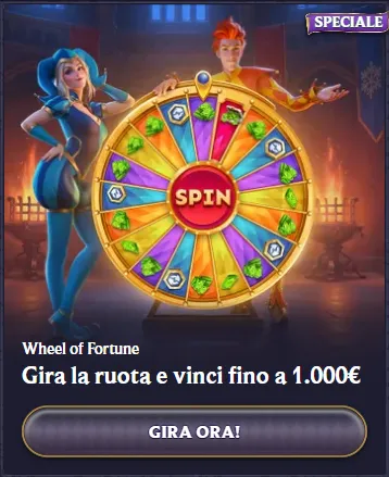 Wheel of fortune gira la ruota e vinci fino a 1 000eur